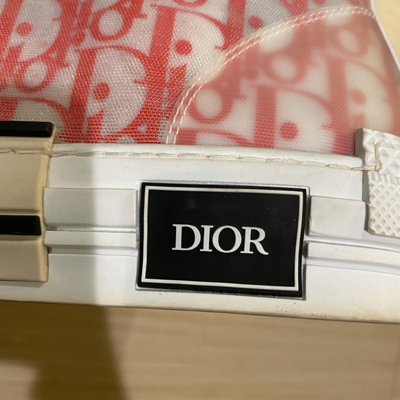 DIOR MEN B23 Oblique Sneakers High Top Sneakers Rare Red Colors - Picture 14 of 16